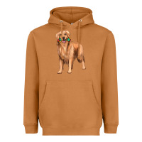 Meerkat golden retriever with toys Heavyweight Hoodie - texasbilliewilder