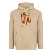 Mushroom golden retriever with toys Heavyweight Hoodie - texasbilliewilder