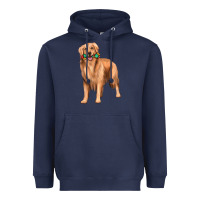 Navy golden retriever with toys Heavyweight Hoodie - texasbilliewilder