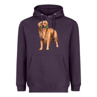 Plum golden retriever with toys Heavyweight Hoodie - texasbilliewilder