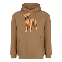Toasted Coconut golden retriever with toys Heavyweight Hoodie - texasbilliewilder