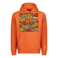 Carrot pumpkin plaid sunflower seamless min Premium Hoodie - AdoDesignShop