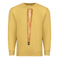 Antique Gold wooden baseball Premium Sweatshirt - FaDigitalArtStudio