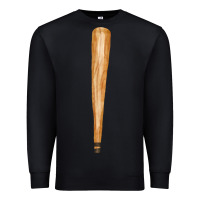 Black wooden baseball Premium Sweatshirt - FaDigitalArtStudio