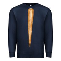 Navy wooden baseball Premium Sweatshirt - FaDigitalArtStudio