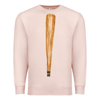 Pale Pink wooden baseball Premium Sweatshirt - FaDigitalArtStudio