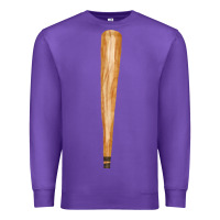 Purple wooden baseball Premium Sweatshirt - FaDigitalArtStudio