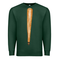 Sports Green wooden baseball Premium Sweatshirt - FaDigitalArtStudio