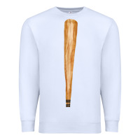 White wooden baseball Premium Sweatshirt - FaDigitalArtStudio