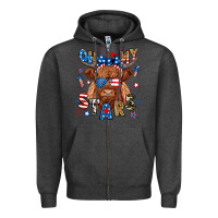 Charcoal Heather oh my stars highland cow Zipper Hoodie - RanaPortraitStore