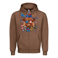 Chestnut oh my stars highland cow Zipper Hoodie - RanaPortraitStore