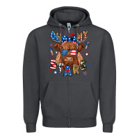 Smoke oh my stars highland cow Zipper Hoodie - RanaPortraitStore