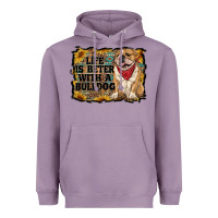 Lavender life is better with a bulldog Heavyweight Hoodie - RanaPortraitStore