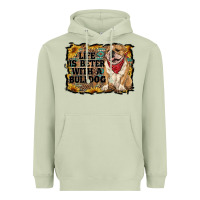Matcha life is better with a bulldog Heavyweight Hoodie - RanaPortraitStore