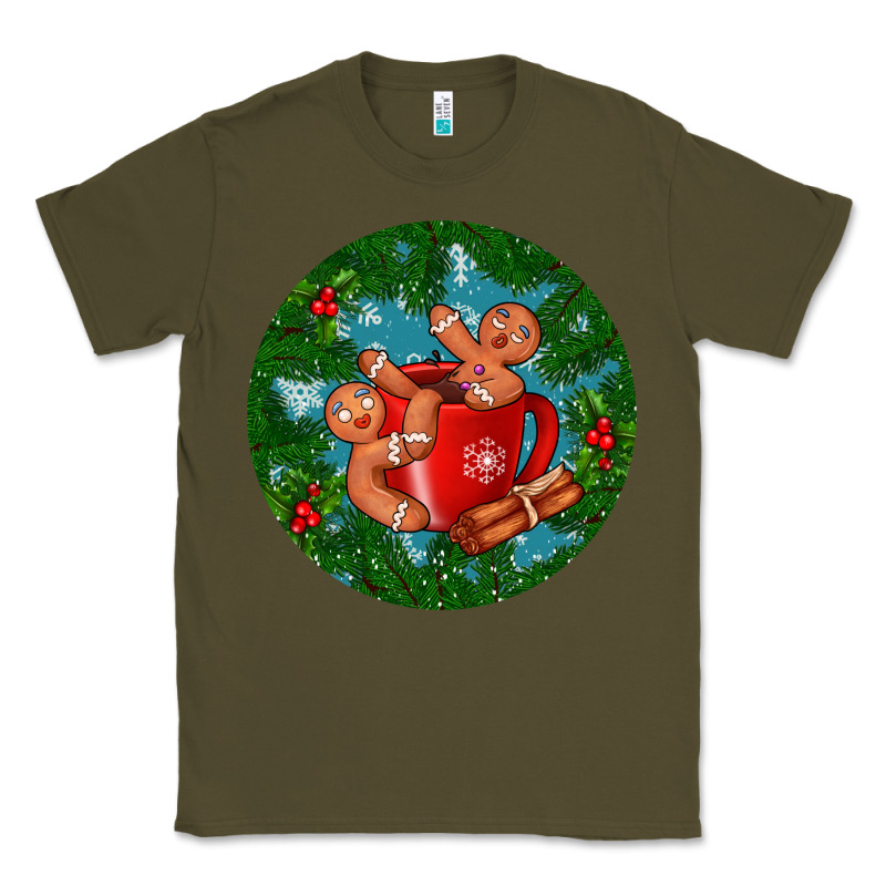 Gingerbread Men With Hot Chocolate Classic Tee by BundleAndBundleShop | Teevron