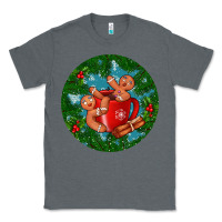 Charcoal Heather gingerbread men with hot chocolate Classic Tee - BundleAndBundleShop