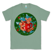 Sage gingerbread men with hot chocolate Classic Tee - BundleAndBundleShop