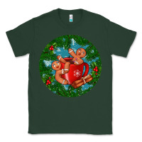 Sports Green gingerbread men with hot chocolate Classic Tee - BundleAndBundleShop