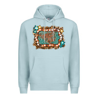 Blue Mist light western frame Premium Hoodie - AdoDesignShop