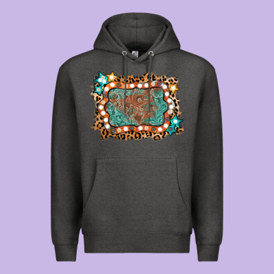 Light Western Frame Premium Hoodie Designed By Adodesignshop