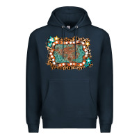 Navy light western frame Premium Hoodie - AdoDesignShop