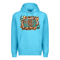 Ocean Blue light western frame Premium Hoodie - AdoDesignShop