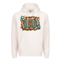 Pale Pink light western frame Premium Hoodie - AdoDesignShop
