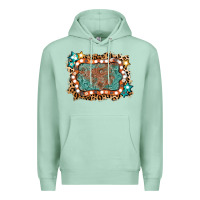 Seafoam light western frame Premium Hoodie - AdoDesignShop