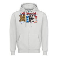 Dove Grey all american mini Zipper Hoodie - RanaPortraitStore