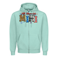 Seafoam all american mini Zipper Hoodie - RanaPortraitStore