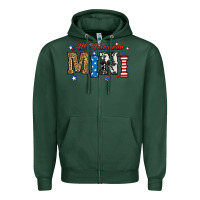 Sports Green all american mini Zipper Hoodie - RanaPortraitStore