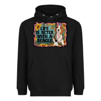 Black life is better with a beagle Heavyweight Hoodie - RanaPortraitStore
