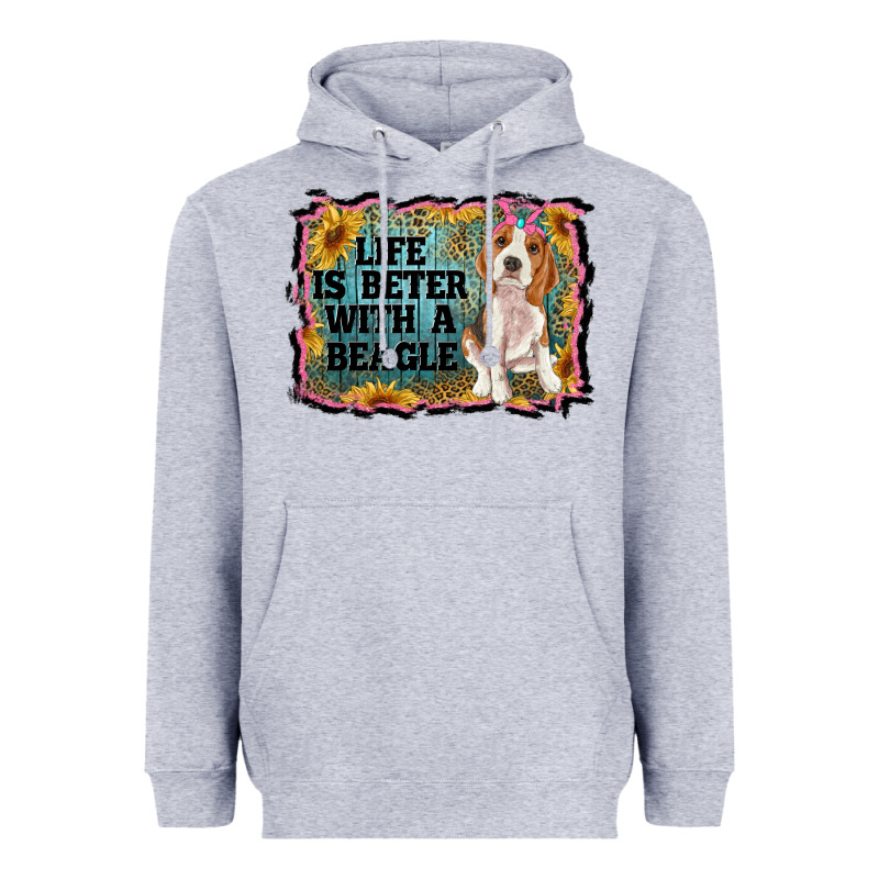 Life Is Better With A Beagle Heavyweight Hoodie by RanaPortraitStore | Teevron