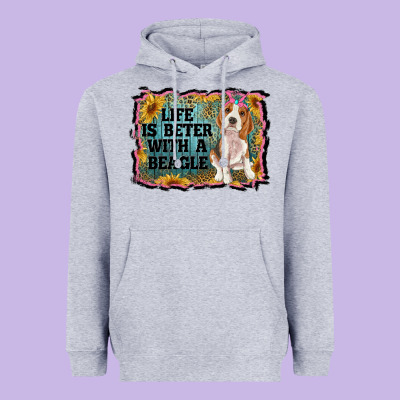Life Is Better With A Beagle Heavyweight Hoodie Designed By Ranaportraitstore