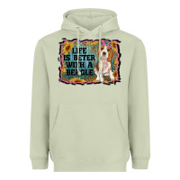 Matcha life is better with a beagle Heavyweight Hoodie - RanaPortraitStore