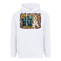 White life is better with a beagle Heavyweight Hoodie - RanaPortraitStore