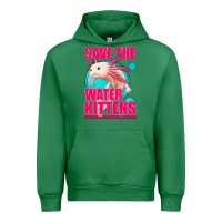 Emerald save the water kittens axolotl Urban Hoodie - Jasminsmagicworld