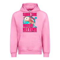 Fuchsia Pink save the water kittens axolotl Urban Hoodie - Jasminsmagicworld