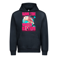 Navy save the water kittens axolotl Urban Hoodie - Jasminsmagicworld