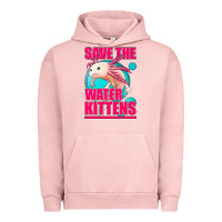 Pigment Salmon save the water kittens axolotl Urban Hoodie - Jasminsmagicworld