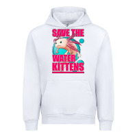 White save the water kittens axolotl Urban Hoodie - Jasminsmagicworld