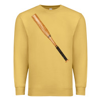 Antique Gold wooden softball bat Premium Sweatshirt - FaDigitalArtStudio