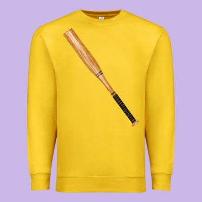 Wooden Softball Bat Premium Sweatshirt Designed By Fadigitalartstudio