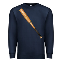 Navy wooden softball bat Premium Sweatshirt - FaDigitalArtStudio