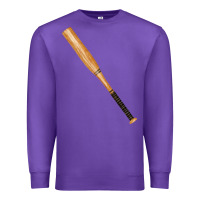 Purple wooden softball bat Premium Sweatshirt - FaDigitalArtStudio