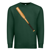 Sports Green wooden softball bat Premium Sweatshirt - FaDigitalArtStudio