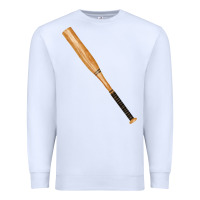 White wooden softball bat Premium Sweatshirt - FaDigitalArtStudio