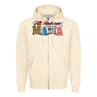 Sandshell all american mama Zipper Hoodie - RanaPortraitStore