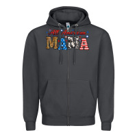 Smoke all american mama Zipper Hoodie - RanaPortraitStore