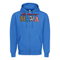 True Royal all american mama Zipper Hoodie - RanaPortraitStore